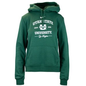 Women's nike USU fleece green hoodie